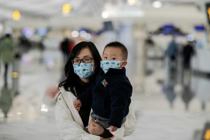 Airport health screenings have been stepped up across China and Asia, including at Beijing's Daxing airport, seen here -- in the US, five international airports will now check passengers arriving from the Chinese city of Wuhan