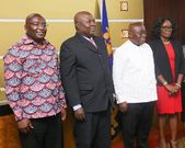 Martin Amidu with President Akufo-Addo and Vice President Dr. Mahamudu Bawumia
