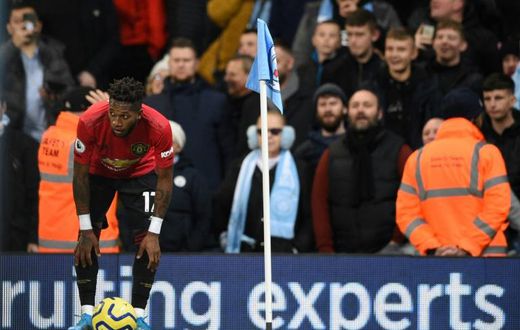 Manchester United midfielder Fred was hit by objects and allegedly targeted with racist abuse by a Manchester City supporter
