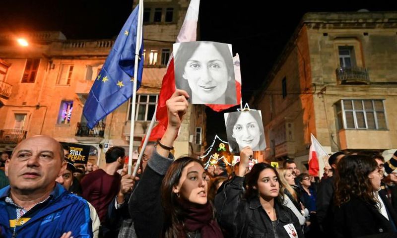 A rising tide of mass protests have called for Malta's prime minister to resign in the wake of the journalist's killing