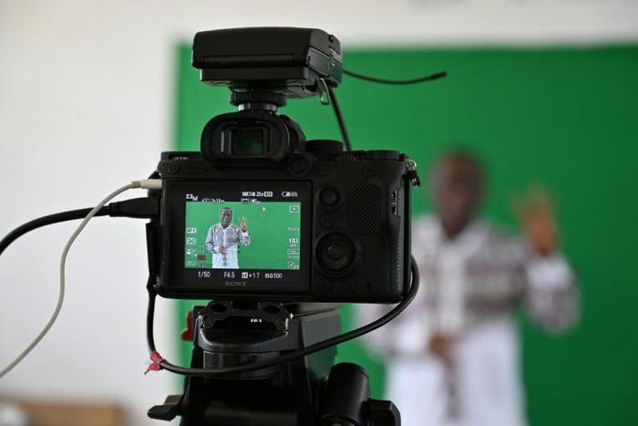 Teachers in Africa have been recording lessons for broadcast but not all students are able to benefit