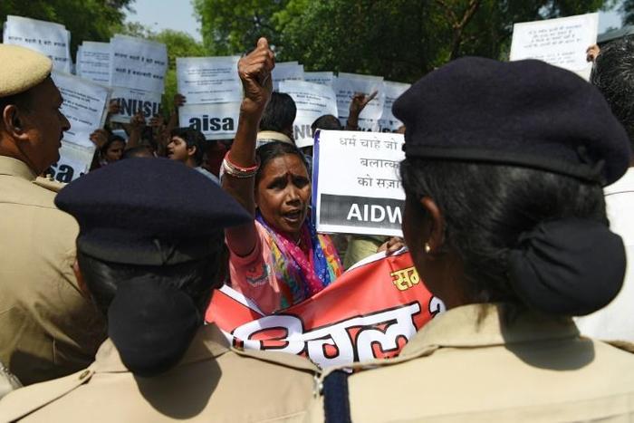The rape case against Kuldeep Singh Sengar sparked oputrage in India and frequent protests were held by activists and students