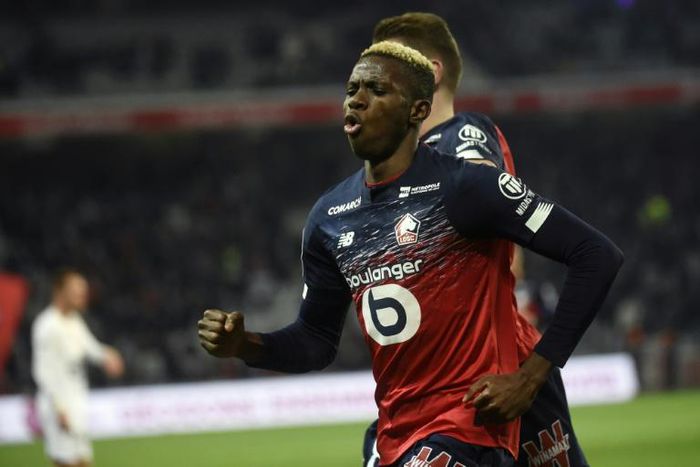 Osimhen celebrates ninth goal of the season