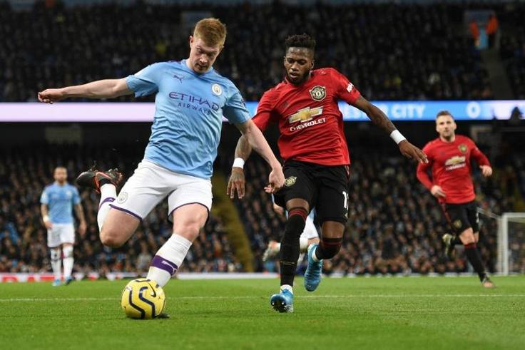 Target? Manchester United's Brazilian midfielder Fred (right) in action on Saturday