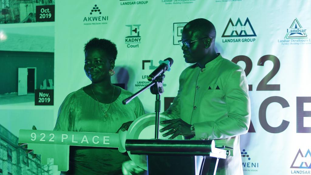 The CEO of the Landsar Group, Edward Wiafe and his wife