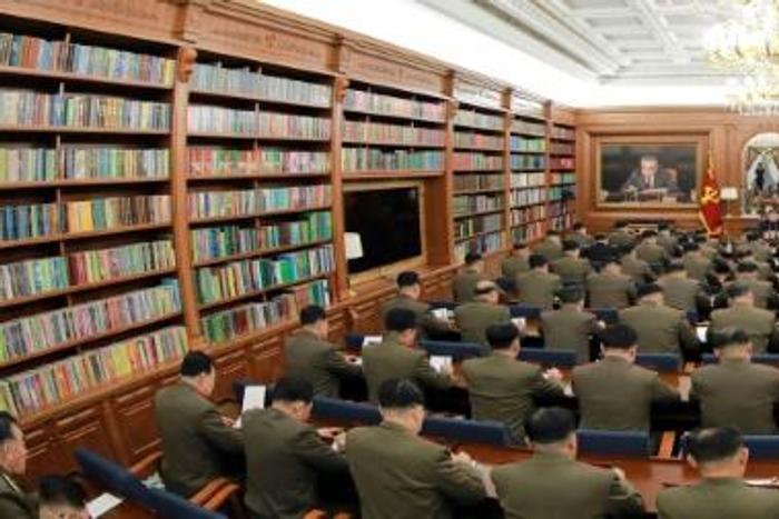 North Korean leader Kim Jong Un said he would 'bolster' the country's armed forces at a meeting of the Central Military Commission
