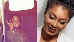 Sarkodie's with Tracy and daughter Titi