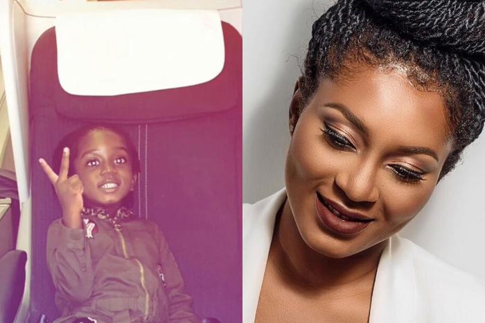 Sarkodie's with Tracy and daughter Titi