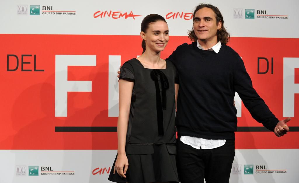 Phoenix and Mara during the Her photocall at the 8th Rome Film Festival on November 10, 2013 in Rome, Italy.