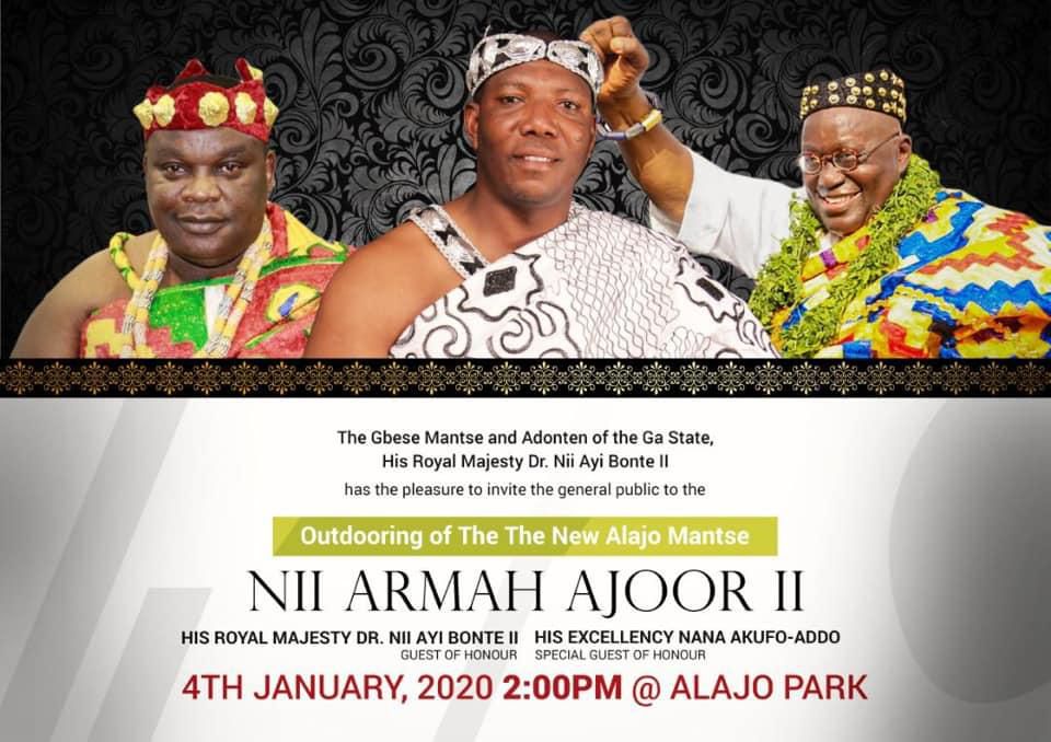 Akufo-Addo's bodyguard enstooled chief of Alajo