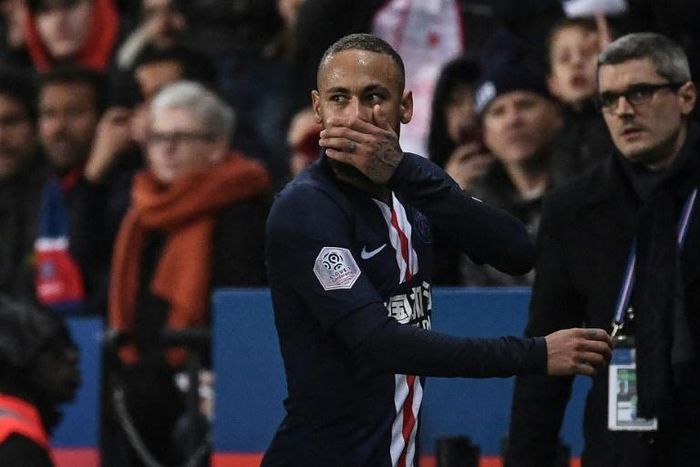 Neymar was sent off at the end of PSG's 4-3 win over Bordeaux on Sunday