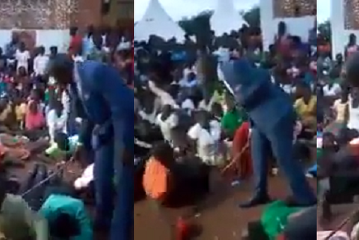 Pastor flogs church members for not attending service