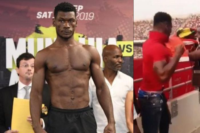 Boxer Patrick Allotey mercilessly beats up spectator during Hearts-Kotoko game
