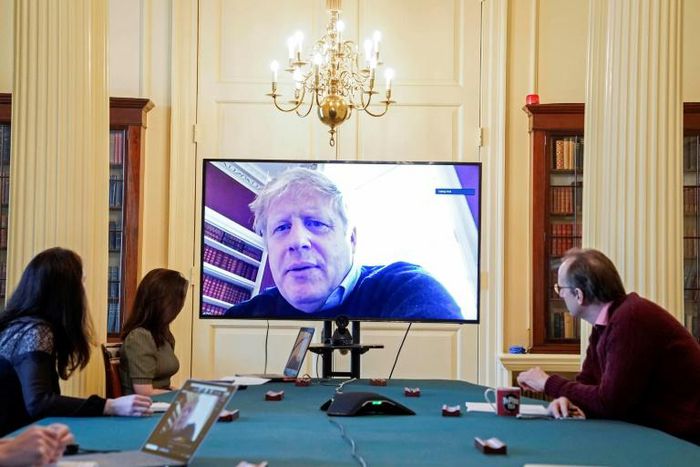 Johnson has had to attend cabinet meetings by videoconference since testing positive for the virus