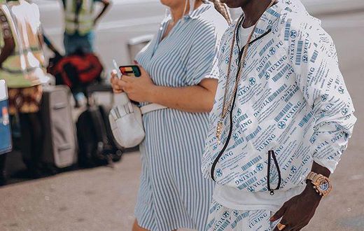 Patapaa Amisty and his girlfriend