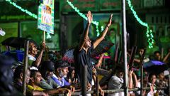 The attackers stormed the home of a writer who had presented his book to Sri Lanka's ruling party candidate Sajith Premadasa