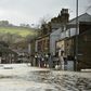 Mytholmroyd in northern England was flooded after the River Calder burst its banks