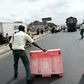 Road block: Lagos, Africa's biggest city, has been in lockdown since March 31