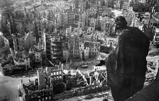 Historians think the February 13, 1945 Allied bombing of Dresden killed 25,000 people