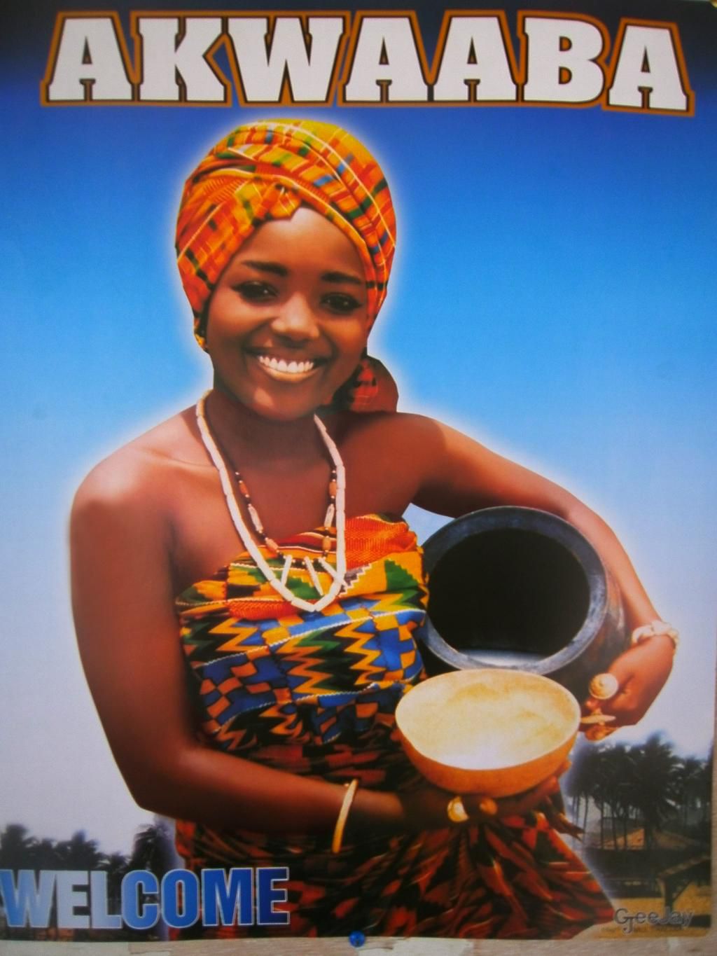 The viral "Akwaaba" photo of Angelina