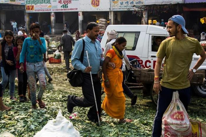 There are an estimated eight million blind people in India