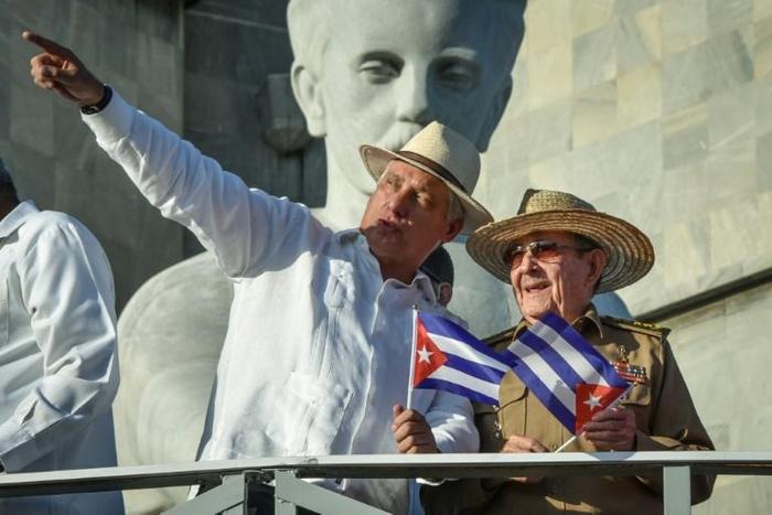 Cuba President Miguel Diaz-Canel (left) and Communist Party First Secretary Raul Castro will be involved in naming a prime minister