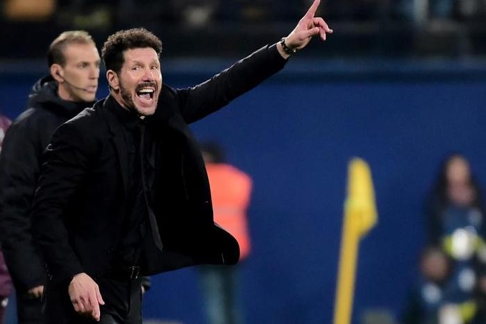 Diego Simeone shows his frustation as Atletico Madrid were held to a goalless draw by Villarreal on Friday.