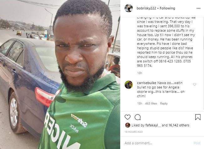 Driver escapes with Bob Risky's Benz car