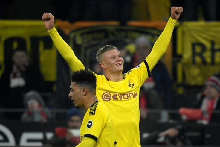 Norway striker Erling Braut Haaland, 19, has five goals in two league games after scoring twice in Borussia Dortmund's 5-1 win over Cologne on Friday.