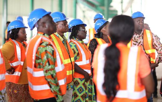 MPs visit completed Kumasi compost and recycling plant