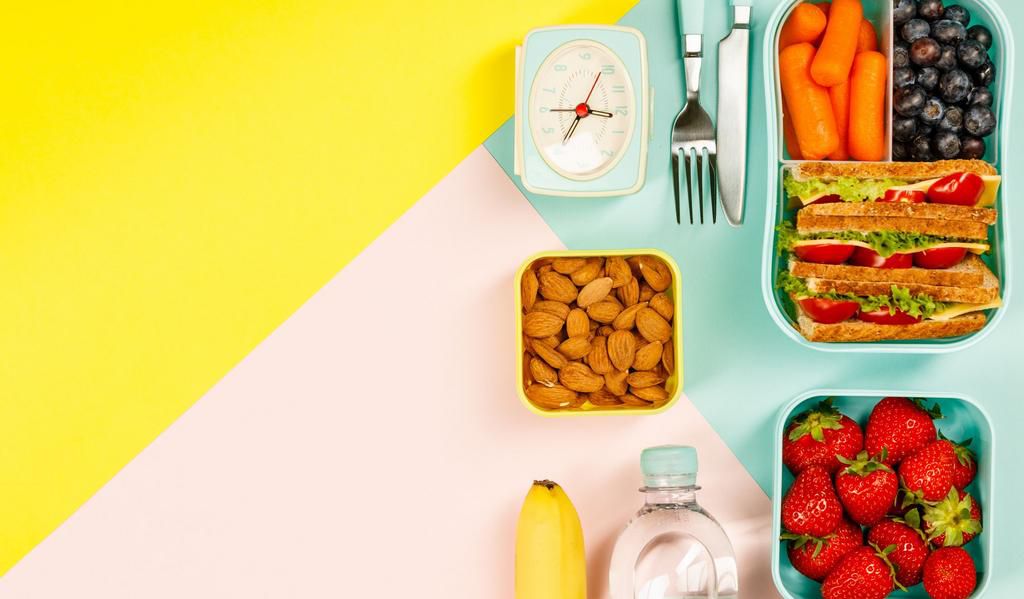 High Angle View Of Breakfast On Table