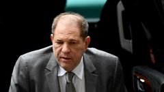Harvey Weinstein uses a walker as he arrives at the Manhattan Criminal Court, on January 7, 2020  in New York City.Harvey Weinstein was hit with new sex crimes charges in Los Angeles on January 6, 2020 just as his high-profile trial in a separate case ...