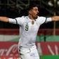 Baghdad Bounedjah celebrates scoring for Algeria in a 5-0 Africa Cup of Nations qualifying triumph over Zambia in Blida Thursday