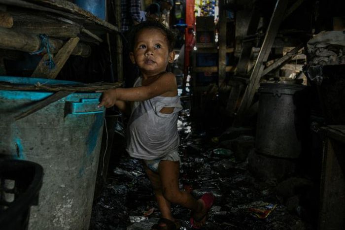 Hundreds of millions of people are packed into Asia's massive slums, where staying clean is nearly impossible and people have to leave their homes daily to survive