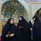 Iranian women queue to vote in the 2017 presidential election in the Shiite holy city of Qom