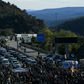 The busy cross-border motorway linking Spain and France suffered intermittent blockages for more than 48 hours