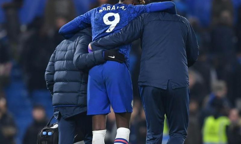 Chelsea striker Tammy Abraham was injured against Arsenal