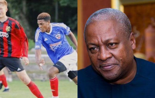 President Mahama and his son