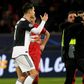 Close call: Cristiano Ronaldo berates a pitch invader who wanted a selfie with the Juventus star