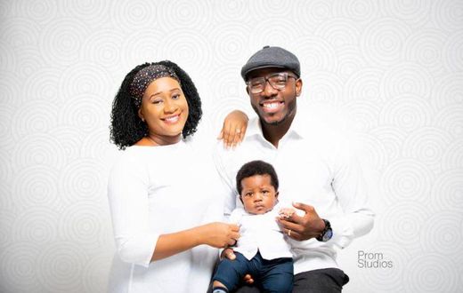 Eba, wife and son