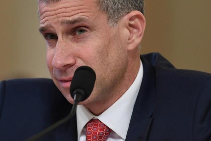 Republican counsel Stephen Castor testifies during the House Judiciary Committee hearing on impeachment, laying out his party's defense of US President Donald Trump