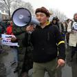 Local media suggested up to a thousand people turned out for what appeared to be a grass-roots protest that had not been called by an prominent politician
