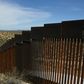 A portion of the wall on the US-Mexico border, seen from Chihuahua State in Mexico