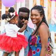 Sarkodie with wife Tracy Sarkcess and their daughter Titi Sarckcess