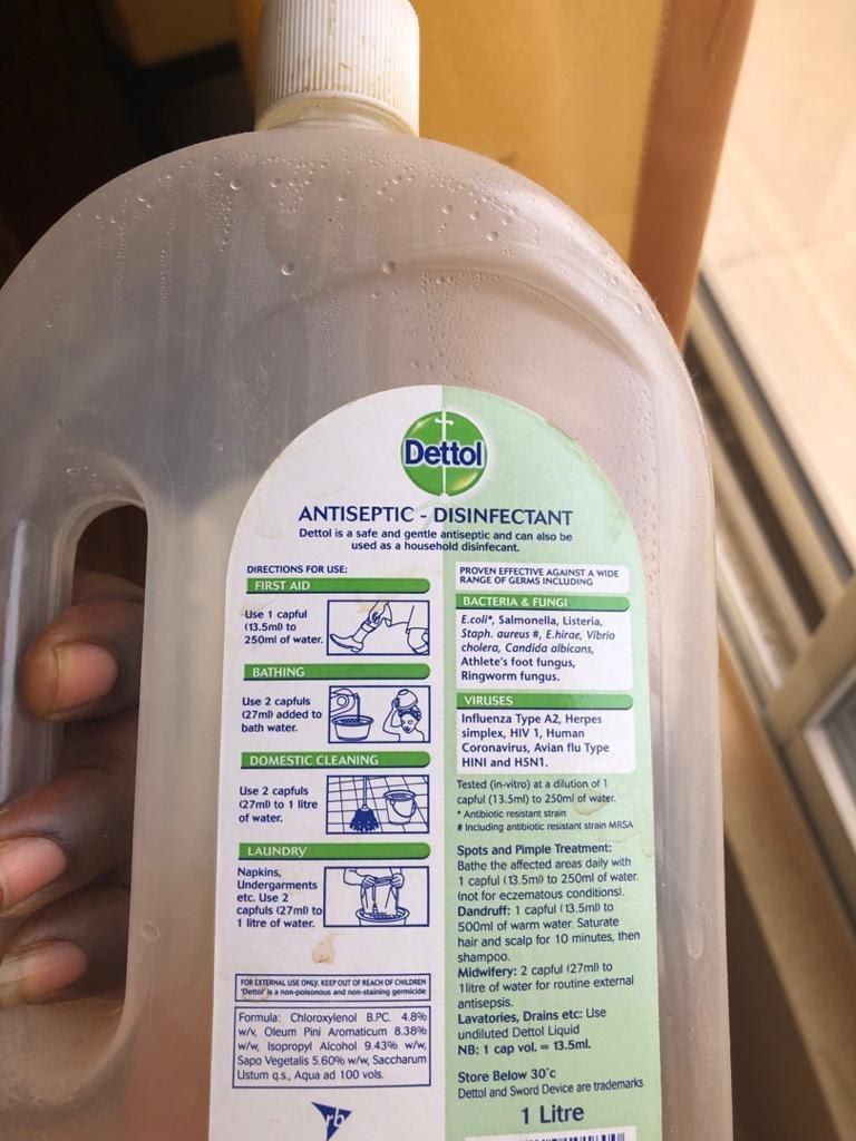 Dettol has not been tested on the COVID-19