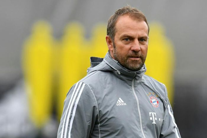 Bayern Munich coach Hansi Flick expects Bundesliga games to be held in near-empty stadiums if football resumes in Germany next month