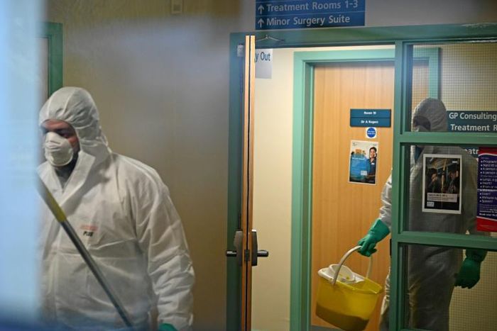 Britain's has recorded eight cases and been forced to shut down two branches of a medical centre in the southeast city of Brighton where two staff members tested positive