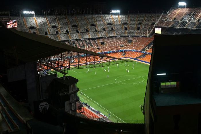 Valencia's Mestalla stadium was empty for their Champions League game against Atalanta this week. Matches across the continent are being played behind closed doors, if at all
