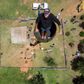 Two decades on from his initial effort, Kruger, 52, is on the verge of smashing his record for sitting in a pole 25 metres above the ground