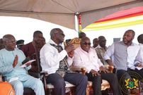 Former President Kufour was present at the sod cutting ceremony